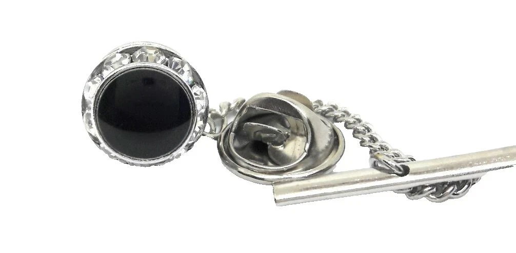 Esmalte Chapado En Plata Broches y prendedores Corbata para hombres