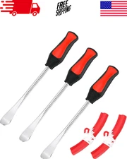 Tire Spoon Lever Tool Set - Heavy-Duty Motorcycle & Car & Bike  Tire Change Kit