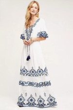 Anthropologie END OF SEASON SALE--NWT $518  TRYB Milagos Maxi Dress  Sz M