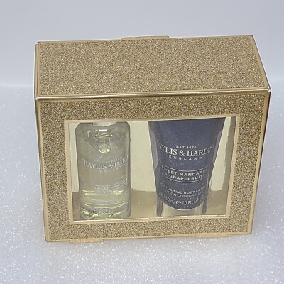 Baylis & Harding Mandarin Grapefruit Body Lotion & Wash Set Travel Size Gift Set