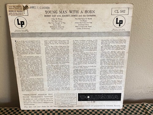 DORIS DAY HARRY JAMES Young Man With A Horn Soundtrack LP Columbia Records CL582 - Picture 6 of 6