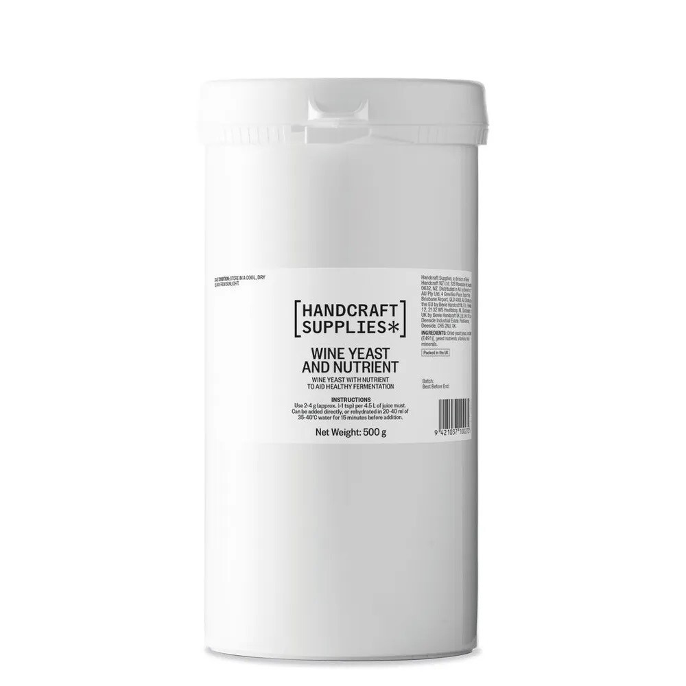 HS Wine Yeast and Nutrient 500g in Tub Wine Making Home Brewing