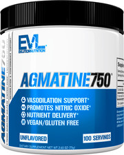 Evlution Nutrition Agmatine 750 - Vasodilation Support - 100 Servings