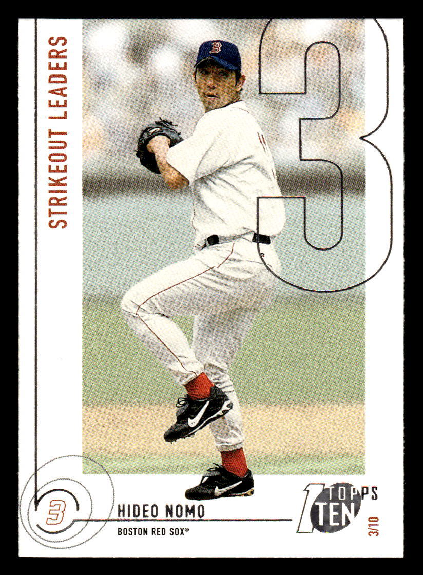 2002 Topps Ten Hideo Nomo 153 Boston Red Sox Baseball Card eBay