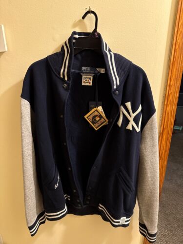 Polo Ralph Lauren New York Yankees NY MLB Baseball Letterman Jacket Men Size XL