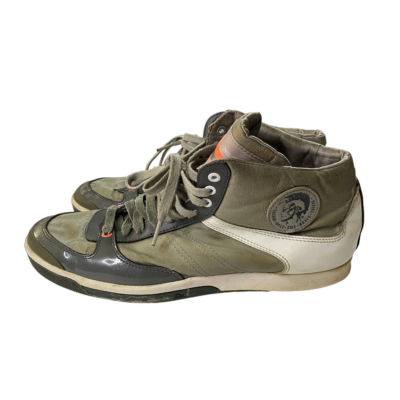 Diesel Deep Mid Leather Sneakers Men display picture 2
