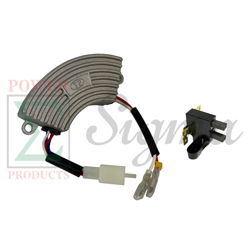 AVR & Carbon Brush For Champion 3300 3400 3500 4000 4375W Non-Inverter Generator