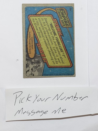 1980 Topps ESB + Wonder Bread PICK YOUR Card Vintage Star Wars Star File - Picture 22 of 51