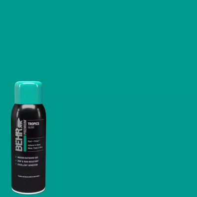 #ad BEHR PREMIUM Tropics Gloss Interior Exterior Spray Paint Primer 12 oz. $9.54