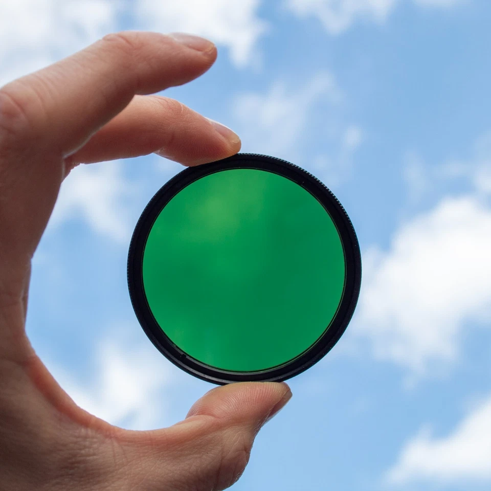 49mm Full Colour Green Filter For Ø49mm Lens Black and White Photography - Image 3 of 4