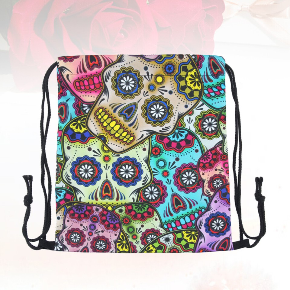 Daypacks Drawstring Backpack Drawstring Gym Bags Printed String Bags eBay