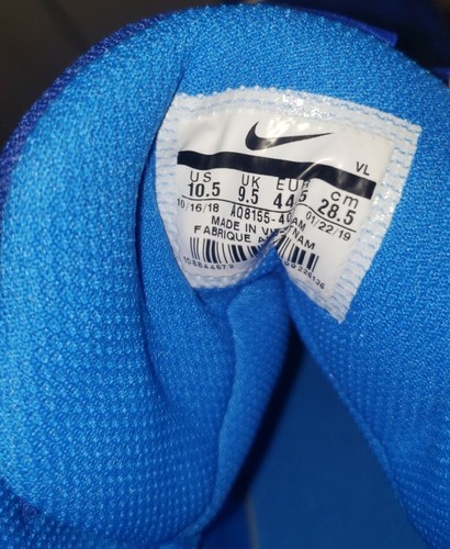 Nike Men's Force Savage Varsity 2 Football Cleats AQ8155-400 Blue/White sz. 10.5 - Picture 10 of 10