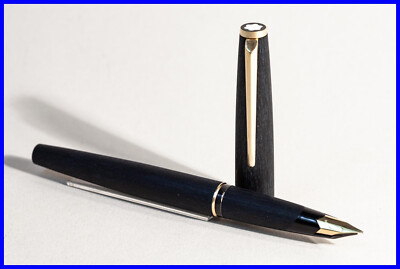 1973 Classic MONTBLANC 220 matt black & gold Piston Filler with KF