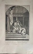 ENGRAVING 16 LIFE OF SAINT BRUNO EUSTACHE LE SUEUR GRAVE BY FRANCOIS CHAVUEAU 1660