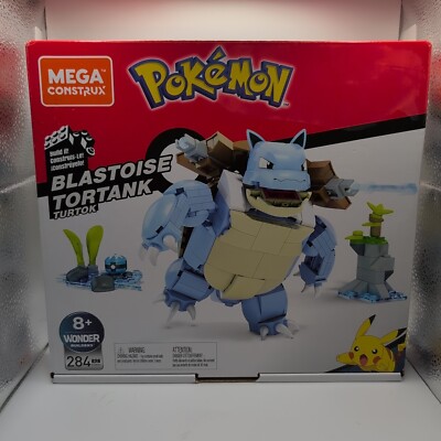 Mega Construx Pokémon Blastoise 284pcs (FPM99) - BRAND NEW IN BOX SEALED