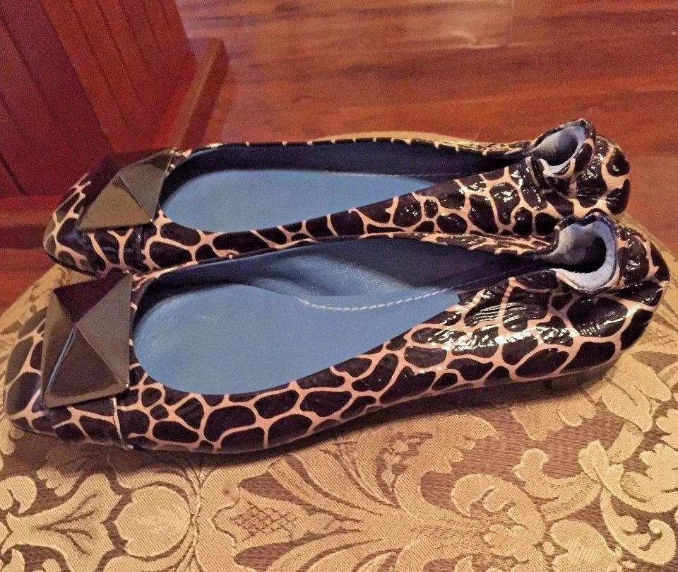 Biala Animal Print Leather Flats - Size 5M - Image 4 of 4