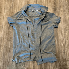 Calvin Klein slim fit liquit touch men  s button down size M grey