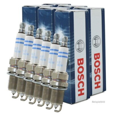 Bosch 6x 0 242 236 571 Zündkerze entstört FR7KI332S VW CADDY III Kombi 