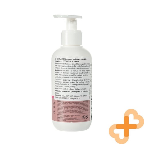 CUMLAUDE PEDIATRIC pH Balanced Sensitive Intimate Hygiene Wash For Girls 250 ml - Imagen 24 de 24