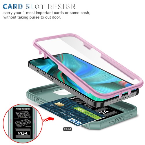 For iPhone 16 15 14 13 12 11 Pro Max SE 8 XS Case Shockproof Rugged Ring Cover - Picture 26 of 35