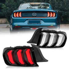 Tail Lights For 2015-2020 Ford Mustang Clear Lens L+R Sequential Brake Signal