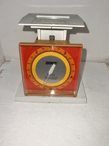 Vintage OHAUS Red/Orange/White Scale 5Kg Model 80430 RARE HTF See Pics!!