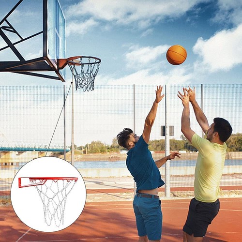 Basketball Ring Metal Chain Net Heavy Duty Mesh Official Size Rims Hoop 12 Loop - Picture 5 of 7
