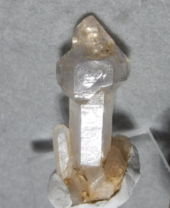 Scepter Quartz with a "side kick" protruding from Quartz base, Mexico
