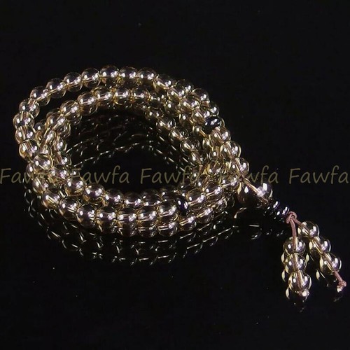 6mm Smoky Quartz 108 Prayer Bead Tibet Buddhist Mala Healing Necklace Meditation - Picture 5 of 6