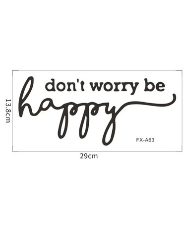 Wall Decal Sticker - Be Happy (S193) - Picture 2 of 2