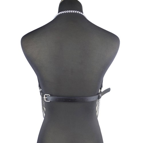 Punk Leather Chest Chains for Women and Girls Rave Party Nightclub Body Chains - Picture 5 of 7