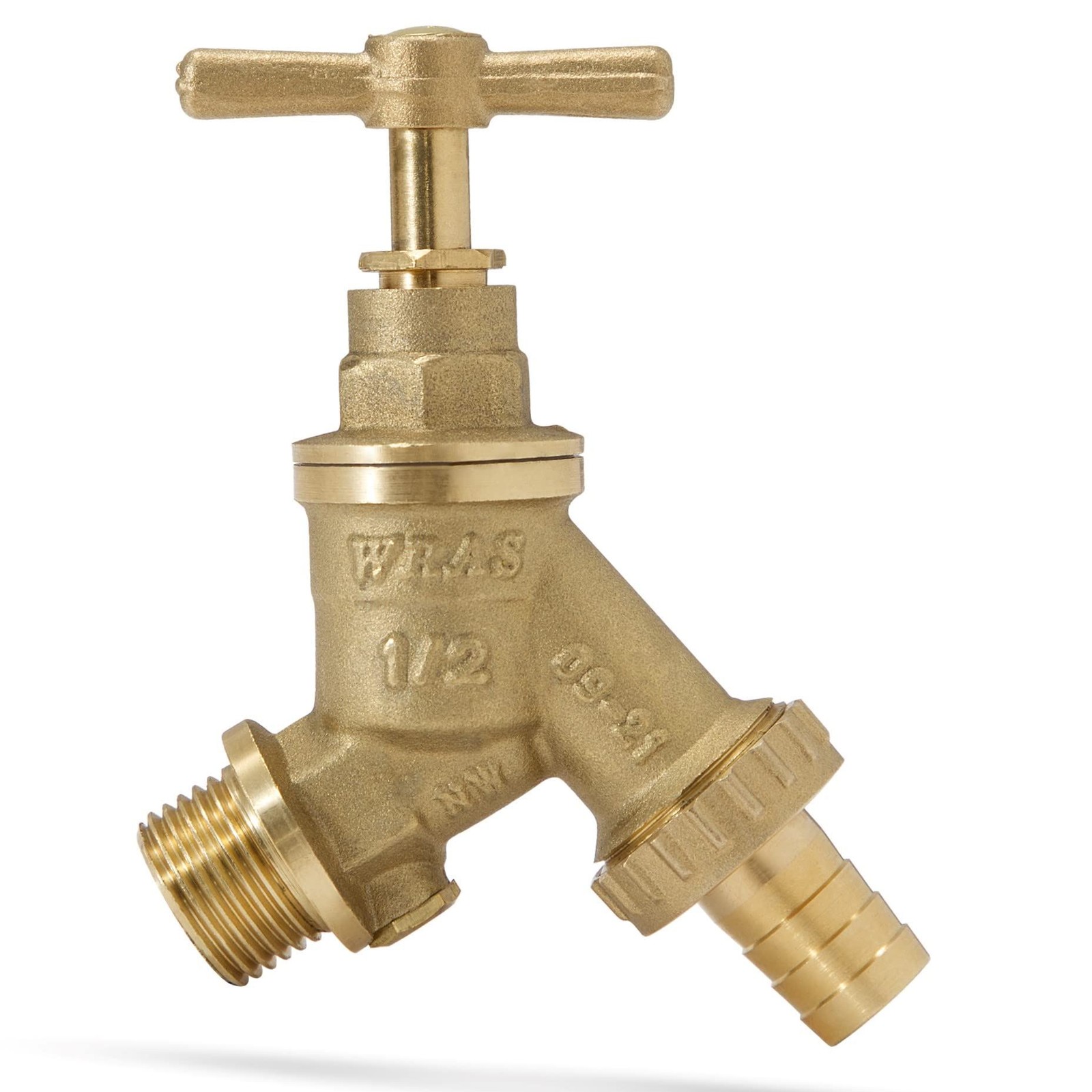 Outside Tap 1/2"" Hose Pipe Bibtap WRAS Approved Double Check Outdoor Garden Tap