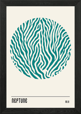 Neptun No8 gerahmtes Wandbild Poster Leinwanddruck Bild