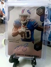 2019 Panini Elements Devin Singletary Rookie Signatures #39/199 Metal Card Mint . rookie card picture