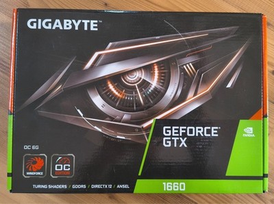 GIGABYTE NVIDIA GeForce GTX 1660 OC 6GB GDDR5 Grafikkarte (GV-N1660OC-6GD)