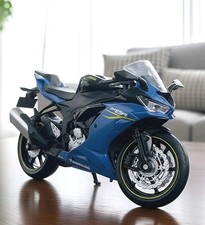 1:12 Kawasaki Ninja ZX-6R Motorcycle Diecast Model – Blue Racing Bike Toy Gift
