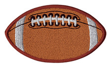 American Football Patch 3"Wx1.8 Embroidered Iron On Sew On Sports Applique Badge