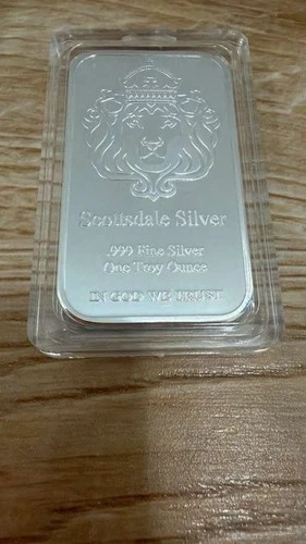 Scottsdale Silver  1 oz 999 Fine Silver Bar G2U