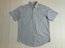 VTG Brooks Brothers 346 Men’s 16 Blue Short Sleeve Button Down OG Polo Shirt