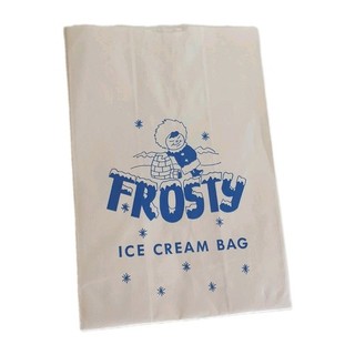 Vintage Frosty Ice Cream Paper Bag Advertising
