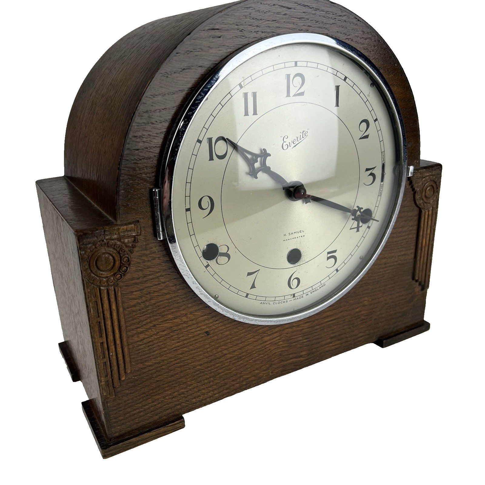 England H.samuel Mantle Chime Clock Gorgeous