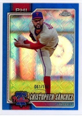 2026 Chrome Fanatics Exclusive Blue Topps Refractor /150 Cristopher Sanchez sv2