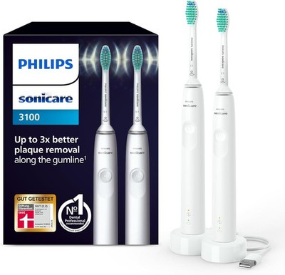 Philips Sonicare 3100 elektrische Zahnbürste, Schallzahnbürste, Andruckkontrolle