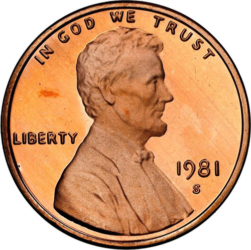 1981 S LINCOLN CENT PROOF TYPE 2 1C PF68 RD ULTRA CAMEO NGC PHOTOVISION SKU 3127 - Picture 2 of 5