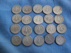 Lot of 20 1940's Various Dates 90% Silver Roosevelt Dimes