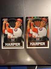2011 Topps Bowman Chrome Bryce Harper #BCE1 Rookie Retail Red & Silver Lot of 2