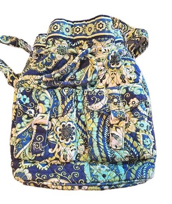 Vera Bradley Quick Draw Purse Rhythm & Blues Satchel Retired  Rare Boho Style