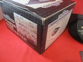 Sega Genesis Console Power Base Convertor Sega Master System Near Complete w/Box