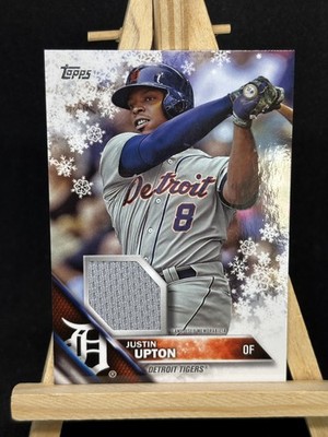 Justin Upton 2016 Topps Holiday Relic Baseballkarte #R-JU - Detroit Tigers