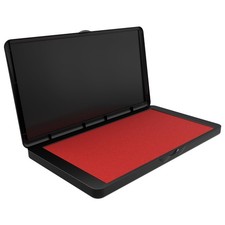 Large Red Stamp Pad, Premium Rubber Ink Pad for Office  Home